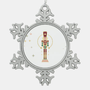 Wijn Charm Vakantiethema feestelijk, goud Tin Sneeuwvlok Ornament