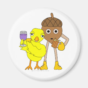 Wijn Chick Beer Nut Magneet