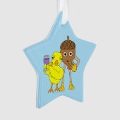 Wijn Chick Beer Nut Ornament (voorkant)