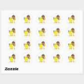 Wijn Chick Beer Nut Ronde Sticker (Vel)