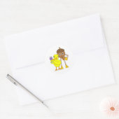 Wijn Chick Beer Nut Ronde Sticker (Envelop)