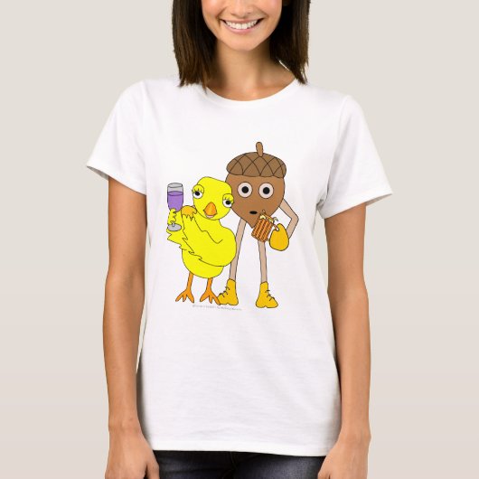 Wijn Chick Beer Nut T-shirt (Voorkant)
