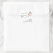 Wijn Cocktail Roze Vrijgezellenfeest Favor Vierkante Sticker (Tas)