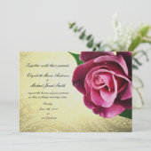 Wijn Colored  Roos Weddenschap Kaart (Staand voorkant)