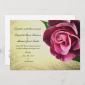 Wijn Colored  Roos Weddenschap Kaart (Voorkant / Achterkant)