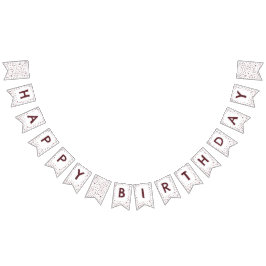 Wijn Confetti Waterverf Stippen Bunting Flag Vlaggetjes