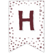 Wijn Confetti Waterverf Stippen Bunting Flag Vlaggetjes (Tweede vlag)