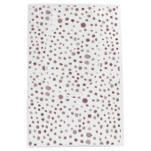 Wijn Confetti Waterverf Stippen Gift Bag Medium Cadeauzakje (Voorkant)