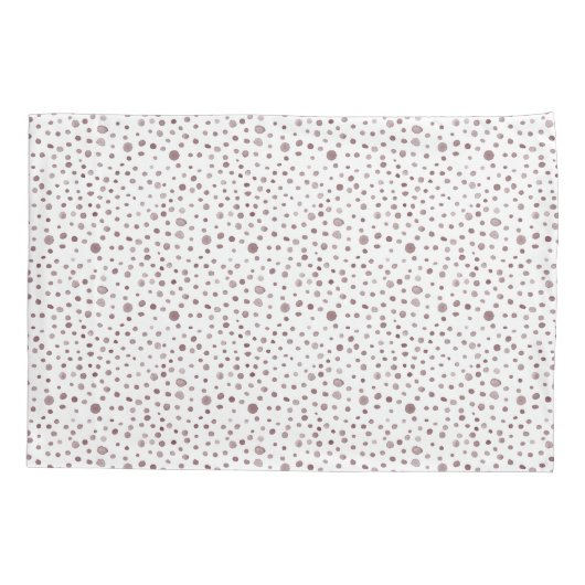 Wijn Confetti Waterverf Stippen Kussensloop (Achterkant)