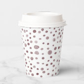 Wijn Confetti Waterverf Stippen Papieren Beker (Achterkant)