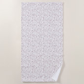 Wijn Confetti Waterverf Stippen Strandlaken (Voorkant)