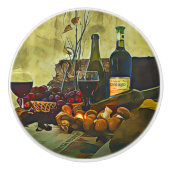 Wijn Country Kitchen Décor Keramische Knop (Voorkant)