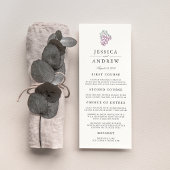 Wijn Country Wedding Menu Kaart