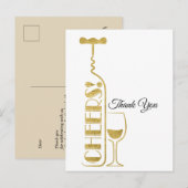 wijn dank je kaart (Voorkant / Achterkant)