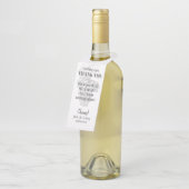 Wijn dank u | Druiven | Flessenhanger (Schuin)