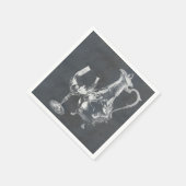 Wijn decanter en glas servet (Hoek)