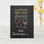 WIJN DELEN MET "JOU" DEZE KERST KAART (Gele Bloem)