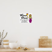 Wijn Diva "Fabulous" Poster (Keuken)