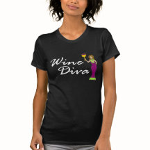 Wijn Diva Fabulously Donker T-shirt