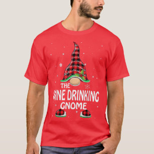 Wijn Drink de Gnome Buffalo-speldenfamilie T-shirt