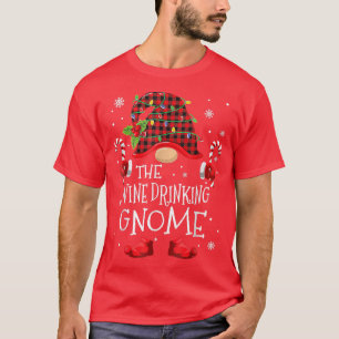 Wijn Drink de Gnome Buffalo-speldenfamilie T-shirt