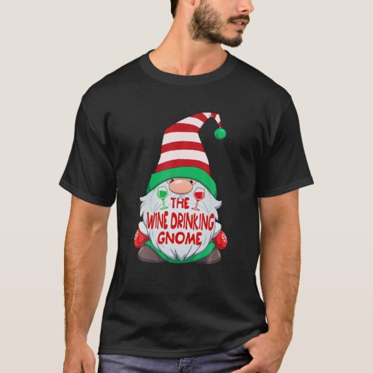 Wijn Drink kerst bij koepel T-shirt (Voorkant)
