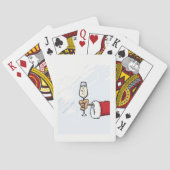 ***WIJN DRINK SANTA*** SPELCARDS POKERKAARTEN (Achterkant)