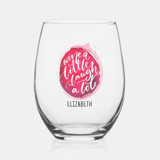 Wijn drinken wijnglas zonder voet (Voorkant)