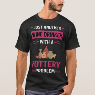 Wijn Drinker Aardewerk Pottenbakker T-shirt