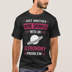 Wijn drinker Astronomie T-shirt