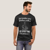 Wijn drinker Bus Spotter Spotter T-shirt (Voorkant volledig)