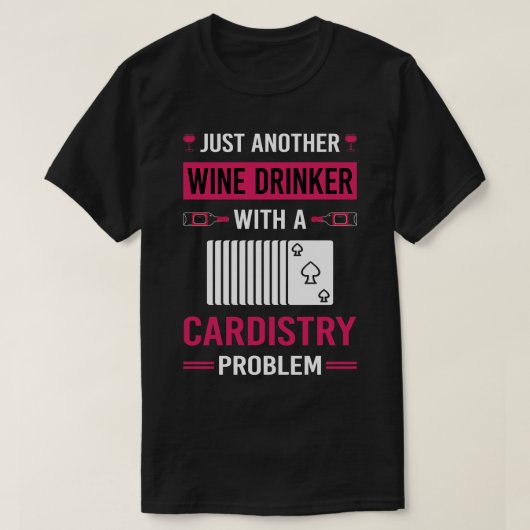 Wijn Drinker Distry Dist T-shirt (Design voorkant)