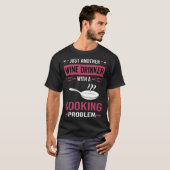 Wijn drinker koken t-shirt (Voorkant volledig)