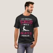Wijn drinker Pilates T-shirt (Voorkant volledig)