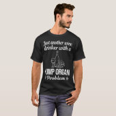 Wijn Drinker Pomp Orgel T-shirt (Voorkant volledig)