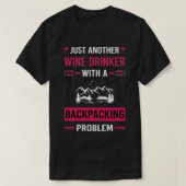 Wijn Drinker Rugzak Rugzak Rugzak Rugpakker T-shirt (Design voorkant)