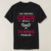 Wijn Drinker Tennis T-shirt (Design voorkant)
