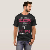 Wijn Drinker Voetzak Hacky Sack Sacker T-shirt (Voorkant volledig)