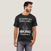 Wijn Drinker Wandeltocht Wandelaar T-shirt (Voorkant volledig)