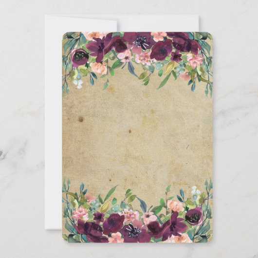 Wijn, Druiven, Bloemen Brunch & Bubbly Kaart (Achterkant)