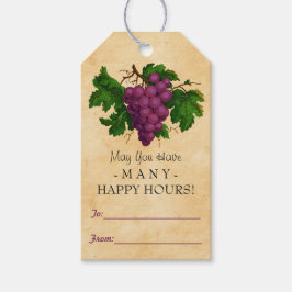 Wijn  Druiven Cadeau Favor Gepersonaliseerde Fles Cadeaulabel