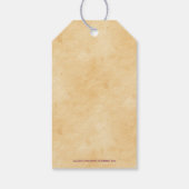 Wijn  Druiven Cadeau Favor Gepersonaliseerde Fles Cadeaulabel (Achterkant)