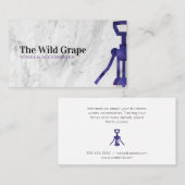 Wijn Druiven Kurkentrekker | Sommelier Visitekaartje (Voorkant / Achterkant)