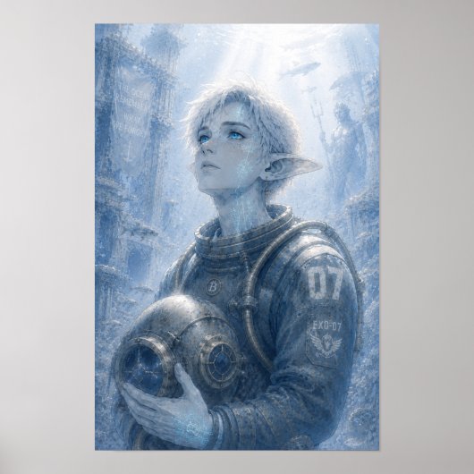 Wijn / Duiker / Oceaan Poster (Voorkant)