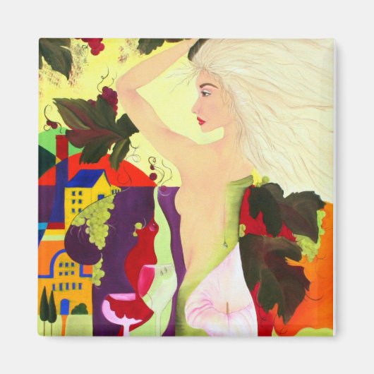 Wijn-eau-de-vie Magneet (Voorkant)