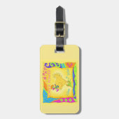 Wijn een beetje chick Power Whimsy Yellow Bagagelabel (Voorkant verticaal)
