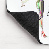 Wijn een beetje - je zult je beter voelen! Funny W Muismat (Hoek)