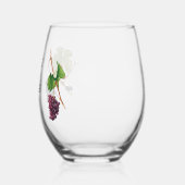 Wijn een beetje lachen veel grappig wijnglas zonder voet (Links)