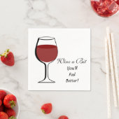 WIJN EEN BEETJE - PAPIEREN SERVETTEN (Insitu)