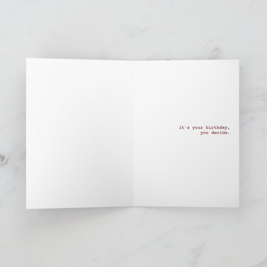 Wijn een beetje, wijn veel Happy Birthday Kaart (Binnen)